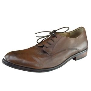 J.D. Fisk Shoes Sz 10.5 M Brown Derby‎ Oxfords Leather Men